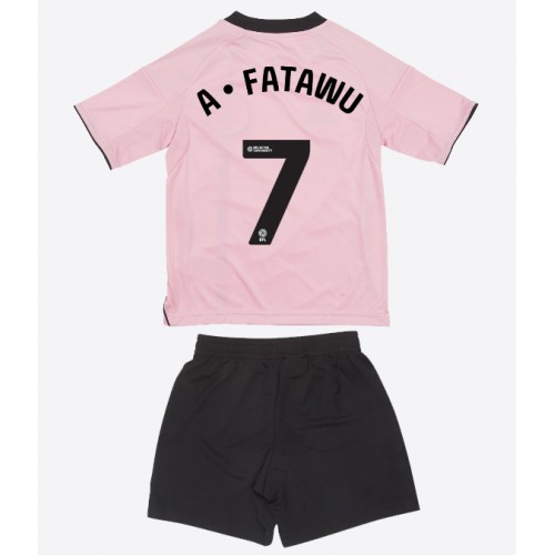 Leicester City Issahaku Fatawu #7 Replika babykläder Tredjeställ Barn 2025-26 Kortärmad (+ korta byxor)